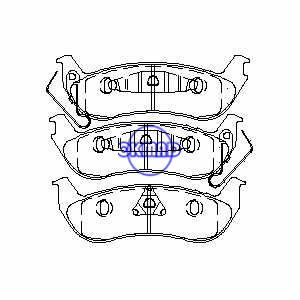 FORD Crown Victoria TRUCK Ranger LINCOLN Town Car MERCURY Grand Marquis Pastillas de freno FMSI: 7838-D932 7944-D1040 OEM: 3W1Z-2200-AA, F932